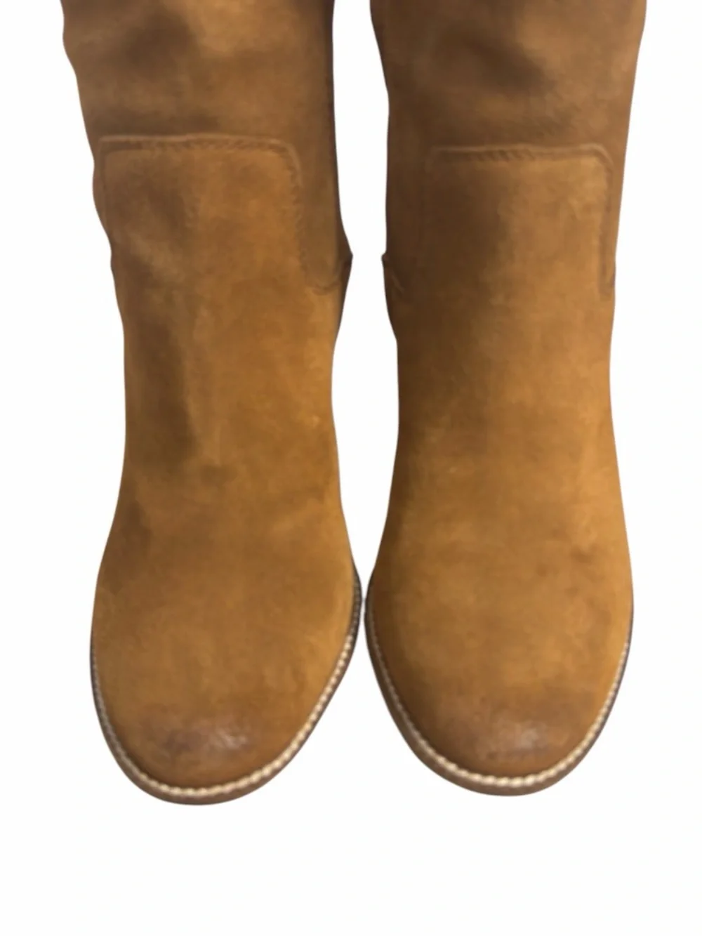 Steve Madden Palisade Brown Suede Over Knee Block Heel Boots Women’s Size 9.5